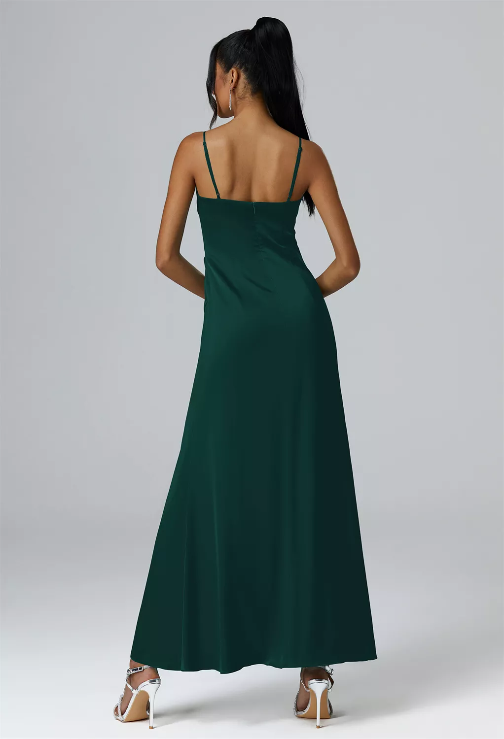 AW Ritenuto Hunter Green  Beach Wedding Guest Dresses